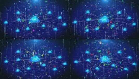 云计算大数据信息技术科技特效背景高清在线视频素材下载