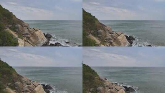 波涛汹涌的海岸高清在线视频素材下载
