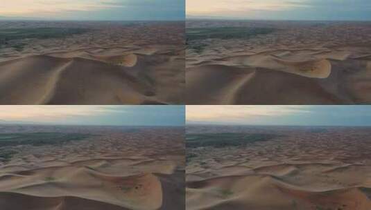 巴丹吉林沙漠航拍高清在线视频素材下载