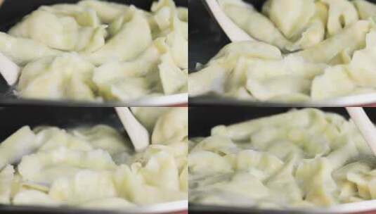 4K拍摄煮饺子高清在线视频素材下载