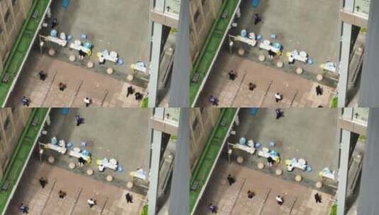 排队做核酸2022上海疫情南京路步行街高清在线视频素材下载