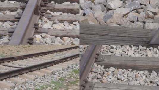 【镜头合集】铁路火车铁轨螺栓高清在线视频素材下载