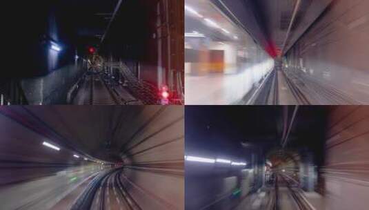 城市地铁交通穿梭高清在线视频素材下载