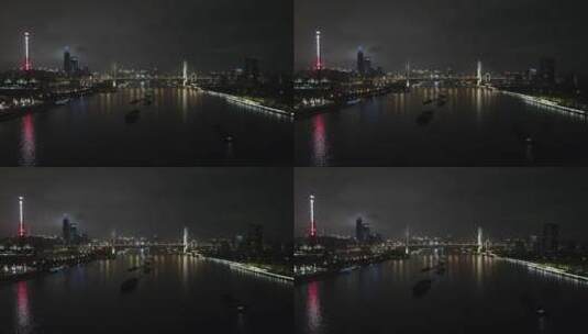 上海梅赛德斯奔驰文化中心世博园黄浦江航拍高清在线视频素材下载