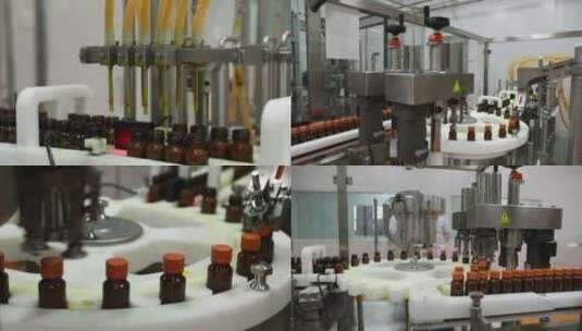 沙棘鲜果汁生产线高清在线视频素材下载