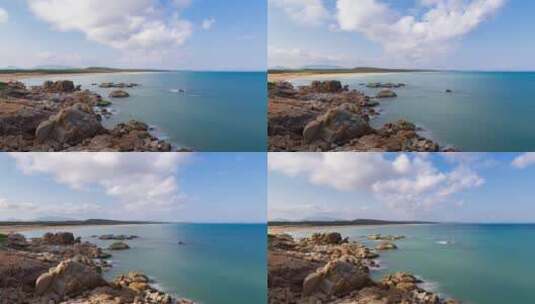 海南萬寧港門石沙灘（02.05）高清在线视频素材下载