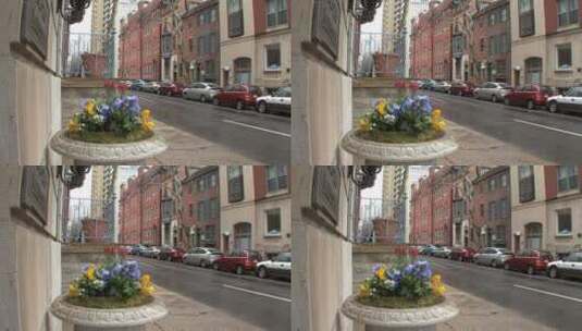 城市街道上的交通高清在线视频素材下载