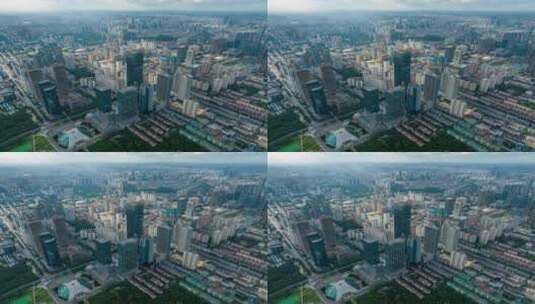 辽宁沈阳城市茂业中心航拍延时高清在线视频素材下载