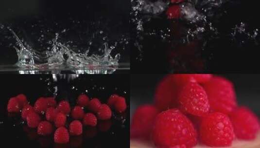 树莓 水果 合集高清在线视频素材下载