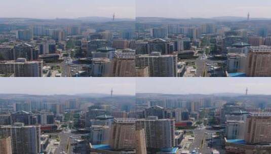 4K航拍贵州贵阳城市全景高楼大厦高清在线视频素材下载