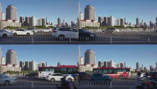 天津城市车流高清在线视频素材下载