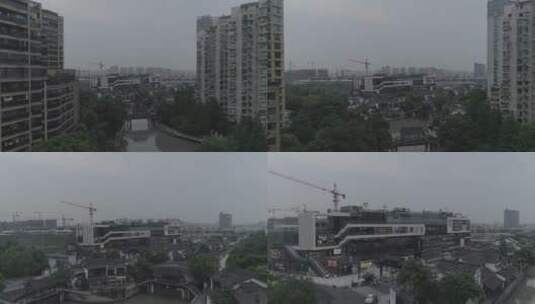拱墅 大悦城 运河 杭州 胜利河美食街高清在线视频素材下载