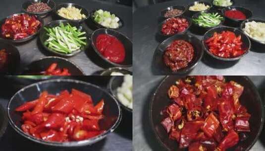辣椒泡椒中式调料香料高清在线视频素材下载