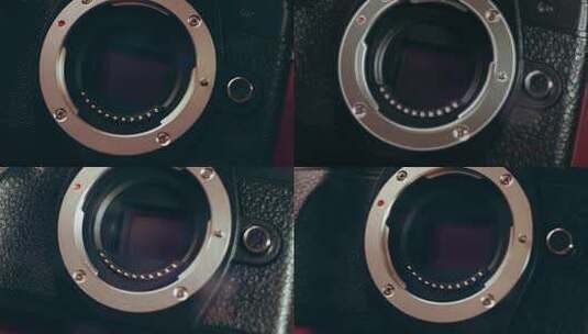 数码相机的对焦镜头高清在线视频素材下载