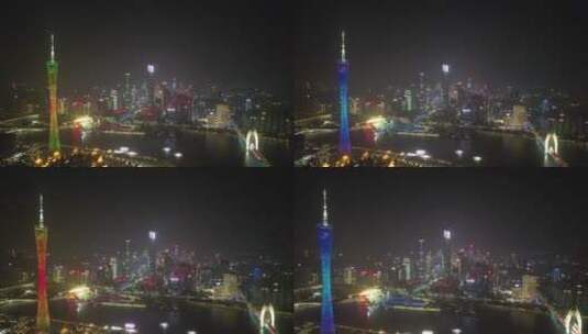 广州夜景高清在线视频素材下载
