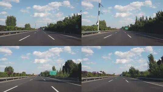 4k 自驾在高速公路上高清在线视频素材下载