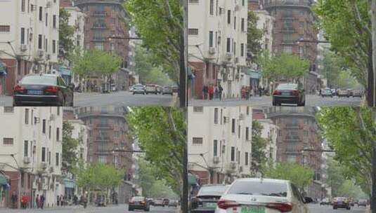 上海·武康大楼车流 ·空镜头4K高清在线视频素材下载