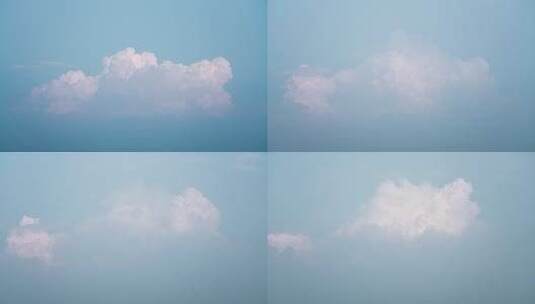 夏天的云朵延时高清在线视频素材下载