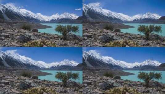 航拍湖泊风景高清在线视频素材下载