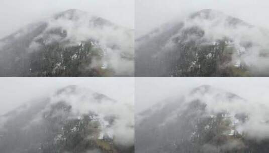 雪雾山脉高清在线视频素材下载