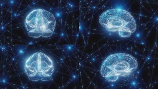 人工智能数字大脑神经网络4k高清在线视频素材下载