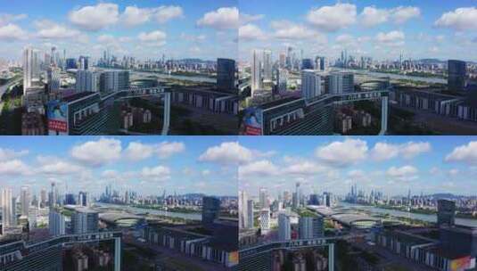 广州琶洲蓝天-7高清在线视频素材下载
