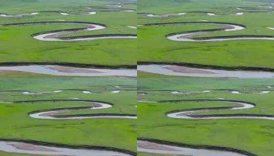 4K航拍内蒙古呼伦贝尔大草原7高清在线视频素材下载