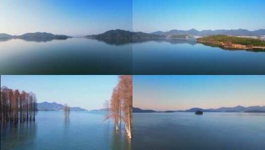浙江省余姚市四明湖的自然风光 合集高清在线视频素材下载