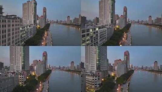 广州爱群大厦航拍高清在线视频素材下载