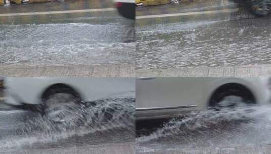 城市下雨素材雨水雨滴实拍高清在线视频素材下载