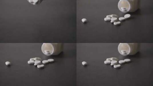 药品从瓶子里倒出来高清在线视频素材下载