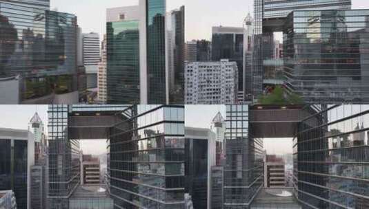 香港铜锣湾希慎广场航拍高清在线视频素材下载