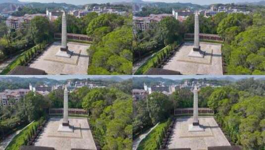航拍东江人民革命烈士纪念碑1高清在线视频素材下载