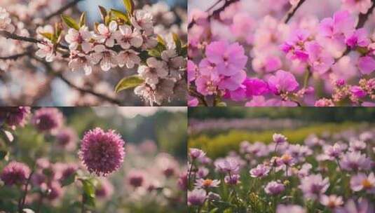 春天花开 花 春分高清在线视频素材下载