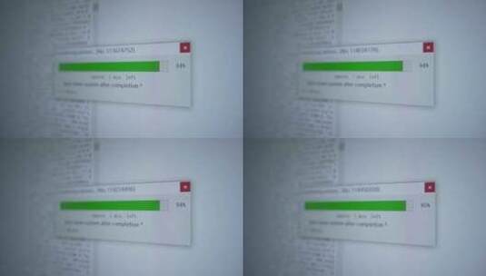 计算机数据分析进度条高清在线视频素材下载