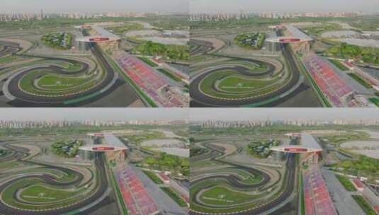 上海国际赛车场航拍2024高清在线视频素材下载