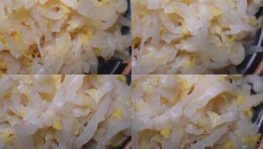 东北酸菜食材积酸菜白菜泡菜高清在线视频素材下载