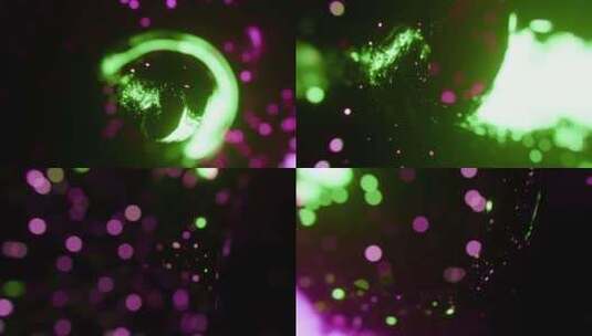 霓虹灯、粉色、绿色、虫洞高清在线视频素材下载