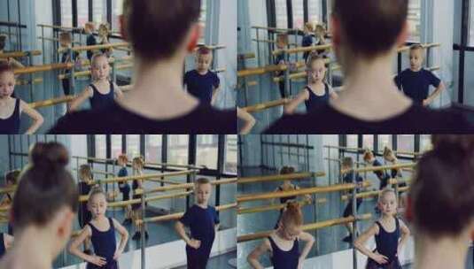 孩子们跳芭蕾舞高清在线视频素材下载
