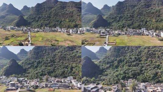 桂林阳朔十里画廊桂林山水风光航拍高清在线视频素材下载