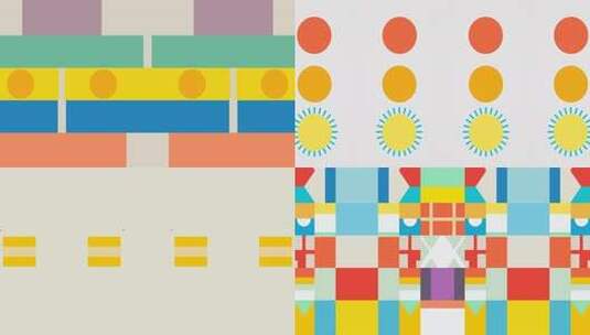 A0146 4K时尚纯色色块动画背景高清在线视频素材下载