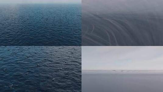 海上无人机群巡航勘测高清在线视频素材下载