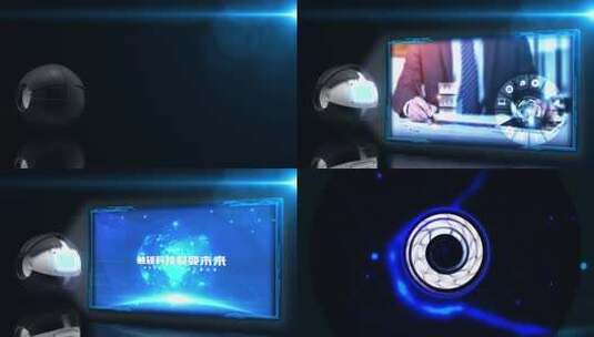 VR虚拟现实大数据元宇宙科技AI智能穿戴眼镜高清AE视频素材下载