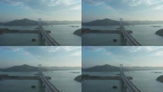 航拍虎门大桥高清在线视频素材下载