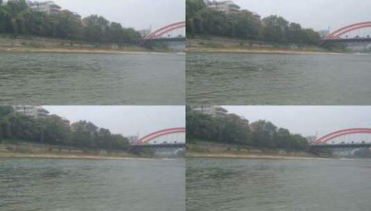 清江河河水水流高清在线视频素材下载