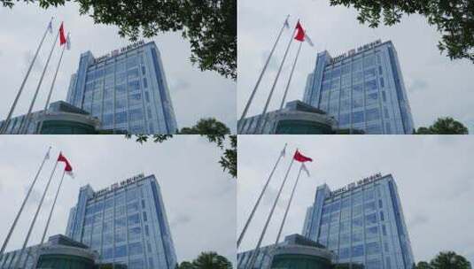 株洲市中车集团大楼高清在线视频素材下载
