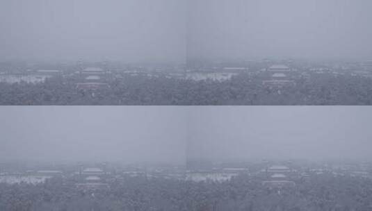 北京雪景 故宫雪景 北京下雪高清在线视频素材下载