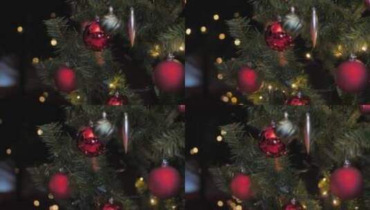 装饰圣诞树高清在线视频素材下载