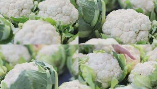 新鲜的花椰菜高清在线视频素材下载