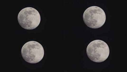 月球缓慢升起高清在线视频素材下载